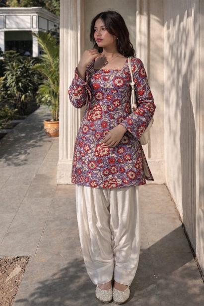 Janni premium cotton cord set kurti